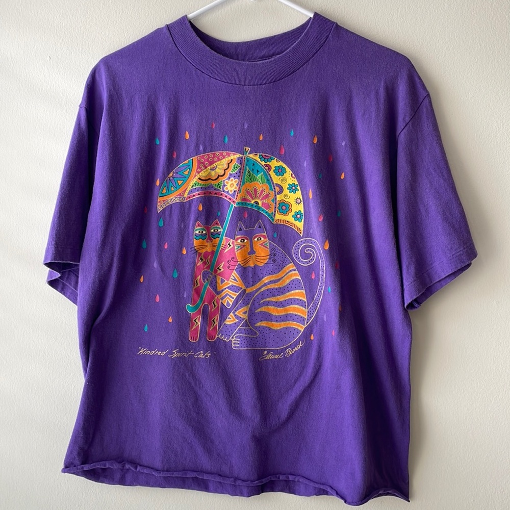 Laurel Burch Cat Umbrella T Shirt